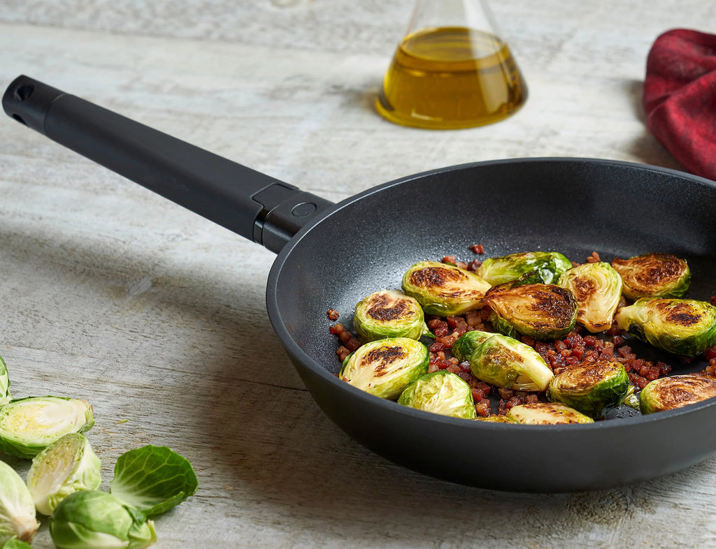 2pc Cast Aluminum Ceramic Nonstick Skillet Set J492008