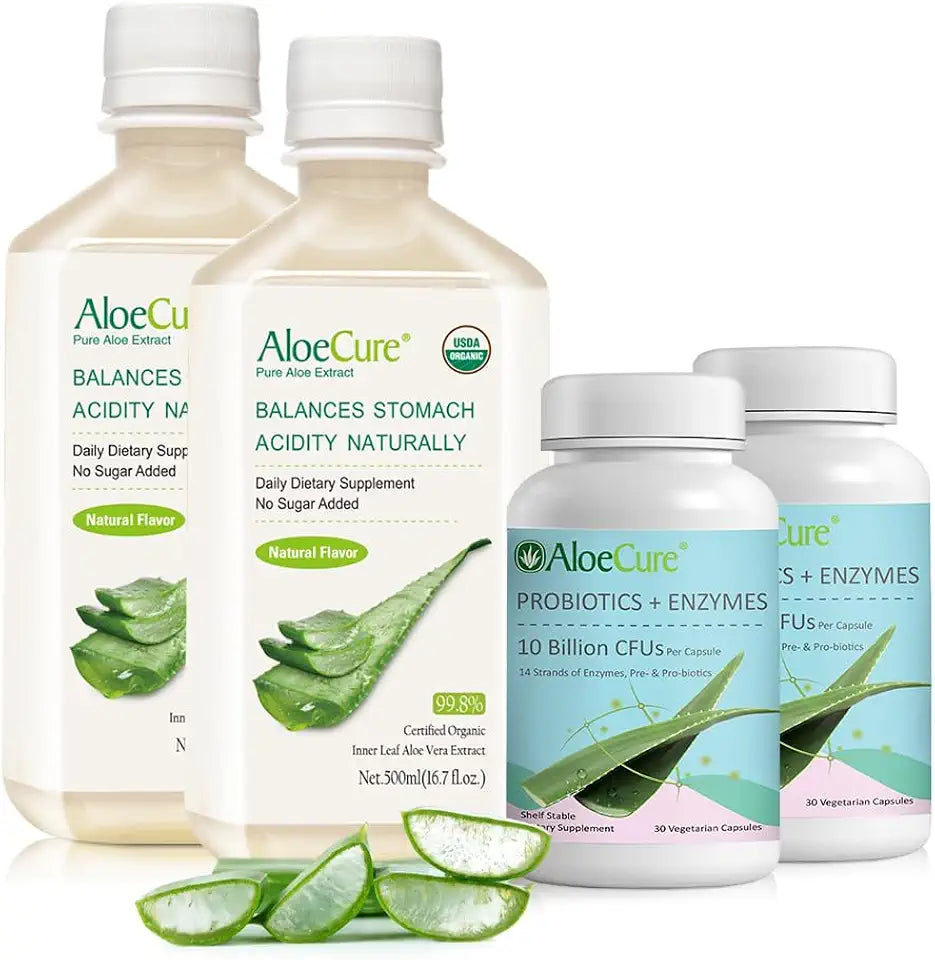 Organic Aloe Vera Juice and Probiotic Enzyme F76459